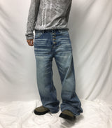 5-Button Fly Flared Denim Pants