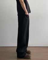 Goth Black Denim Pants
