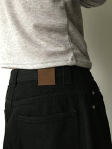 Dunted Tripe-Stitch Curved Denim