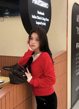 [SHOPPERMADE] Cozy Wool V-neck Knit Cardigan (7color)