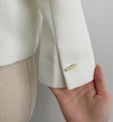 Luman Three Quarter Crop Tweed Jacket
