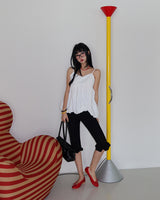 Balloon Pumpkin Bustier Blouse