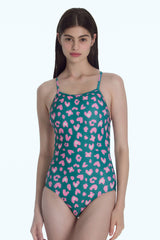 [Sweetie Leopard_green] One Piece Swimsuit