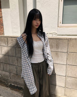テチクラシックデイリーチェックシャツ