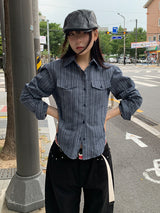 ヴィンテージストライプシャツ (3C)