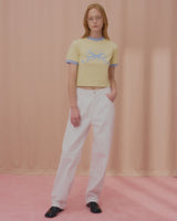 ラブリボンリンガーTシャツ-CREAM