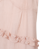 シフォンフリルストラップドレス