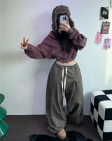 ピグメントハーディークロップドフーディージップアップ ❤🩶🤎 3COLOR