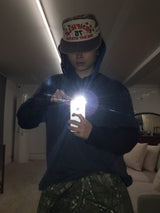Summer Knit Hooded Layered Long Sleeve (2c)