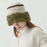 Fluffy Ring Crochet Hat (Ivory)