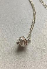 Matt conch symbol long necklace