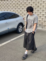 スクエアフレームレタリング半袖Tシャツ 3C