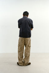 Overlap Pocket Camo Pants (Washed Beige)