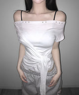 half tying tee (3colors)