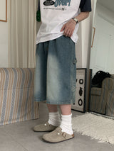 Ren One-Tuck Brush Bermuda Denim