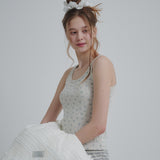 Floral Sleeveless (Grey)