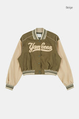 New york embroidery varsity jacket