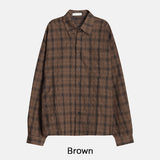 Pogny Crinkle Check Shirt