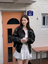 #LV ビンテージブラックレザージャケット
