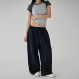 [Cheibin] Raglan Cap-Sleeve Crop T-Shirt - 3 Colors