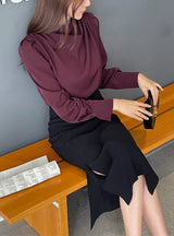 Matune Slit Span Mermaid Skirt
