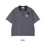 リクル96ストライプカラー半袖Tシャツ
