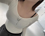 Star Stamping Ball Long Necklace