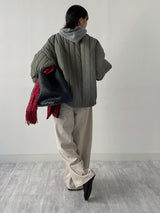 [FW/Brushed Lining] 421 カーブドボンデッドワイドパンツ