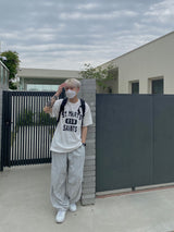 Silver String Nylon Balloon Pants 2C