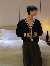 ASCLO カレッジツイストVカーディガン (4color)