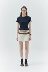KIRSH PLAIN SLIM FIT T-SHIRT - DARK BLUE     