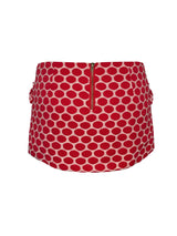 "SUPER SHY" Bow - tied Pleated Polka - dot Short Skirt