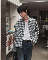 Yuki チェッククロップシャツ