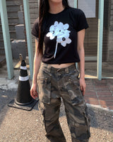 Flower printing T