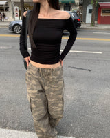 Off shirring T