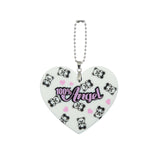 Teddy Bear Heart Shape Bag Charm