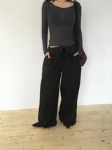 Wrap-curved pants