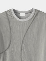 Race Stitch Layered Top