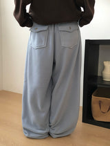 Dekan Fleece Back Pocket Banding Wide Pants