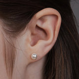 [sv925] スワロフスキー パール スタッズ ピアス(4mm/6mm)