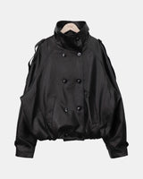 Viron Double-Button Leather Jacket