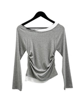 シェリーレイヤードボートネックTシャツ