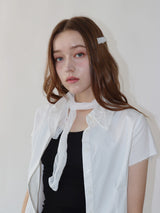 ソフトドットスカーフ (white)