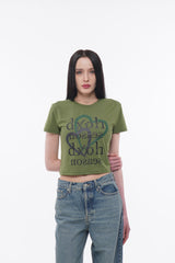 ツーハートシーズンロゴクロップTシャツ
