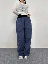 (UNISEX) ダブルラインストリング ワイド ルーズフィット フリース トレーニングパンツ - 6 COLOR