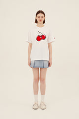 ビッグチェリーTシャツ [WHITE]
