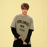 25P ワールドワイドロゴレイヤード長袖Tシャツ 25B41322KH