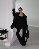 Backless body bootcut jumpsuit