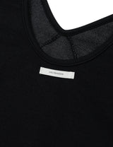 WRAP SHIRRING TOP(BLACK)