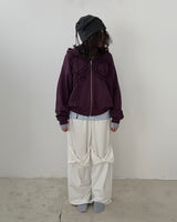 Wide Hole Button Beanie